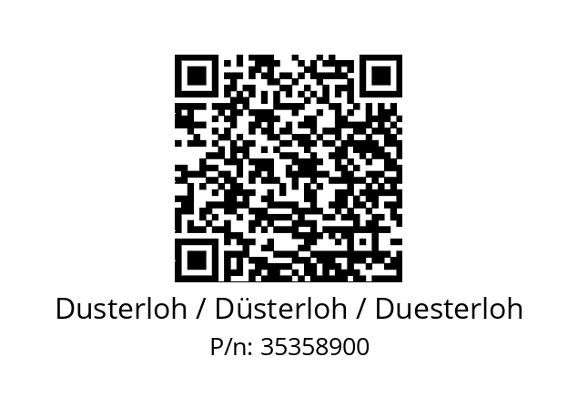   Dusterloh / Düsterloh / Duesterloh 35358900