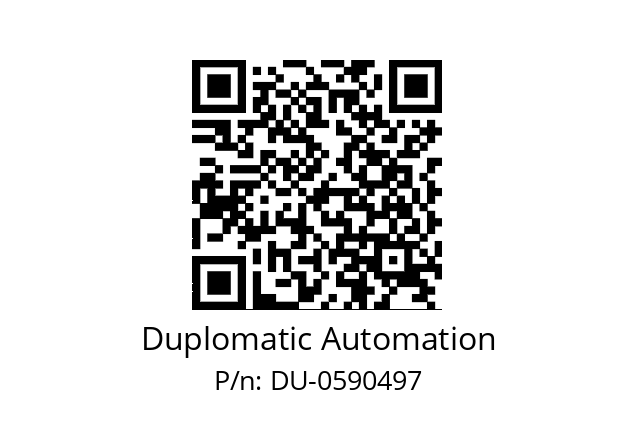   Duplomatic Automation DU-0590497