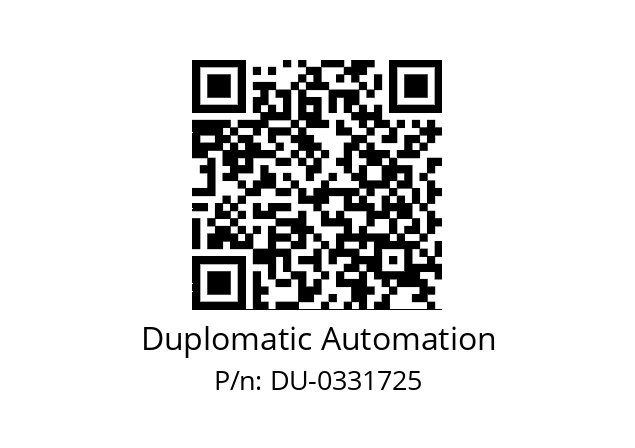   Duplomatic Automation DU-0331725