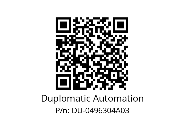   Duplomatic Automation DU-0496304A03