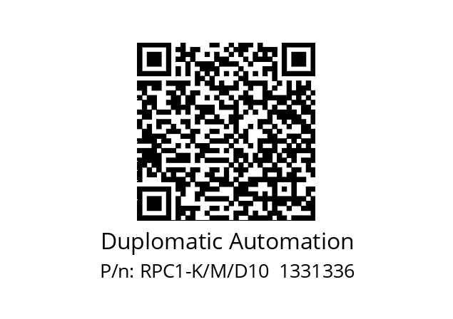   Duplomatic Automation RPC1-K/M/D10  1331336