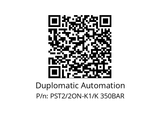   Duplomatic Automation PST2/2ON-K1/K 350BAR