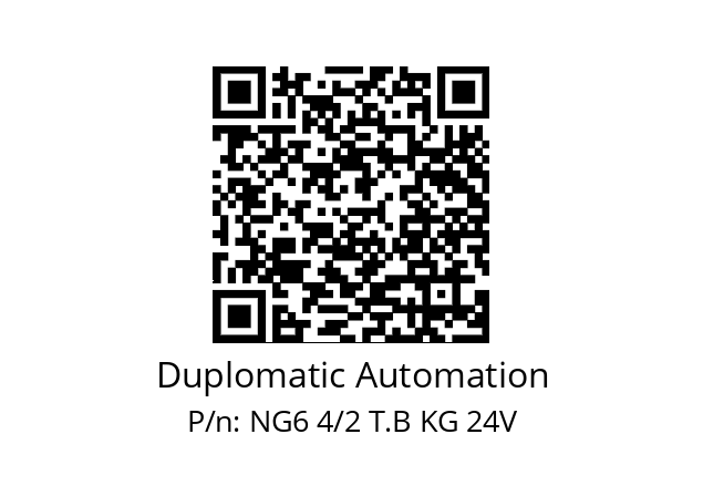   Duplomatic Automation NG6 4/2 T.B KG 24V