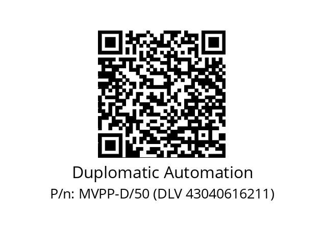   Duplomatic Automation MVPP-D/50 (DLV 43040616211)