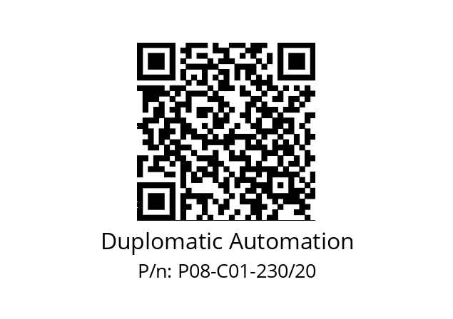   Duplomatic Automation P08-C01-230/20