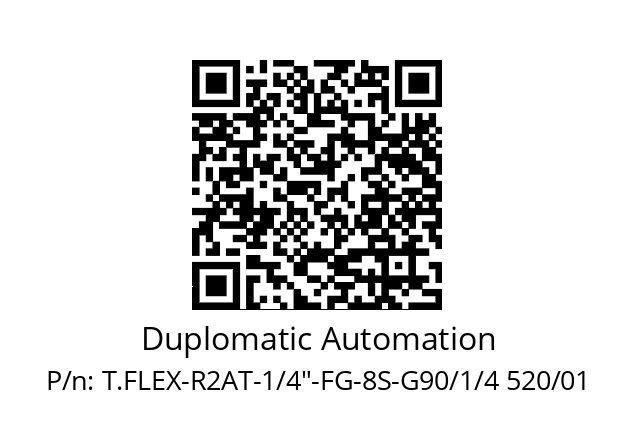   Duplomatic Automation T.FLEX-R2AT-1/4"-FG-8S-G90/1/4 520/01