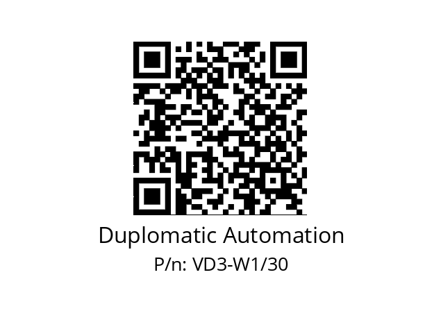   Duplomatic Automation VD3-W1/30