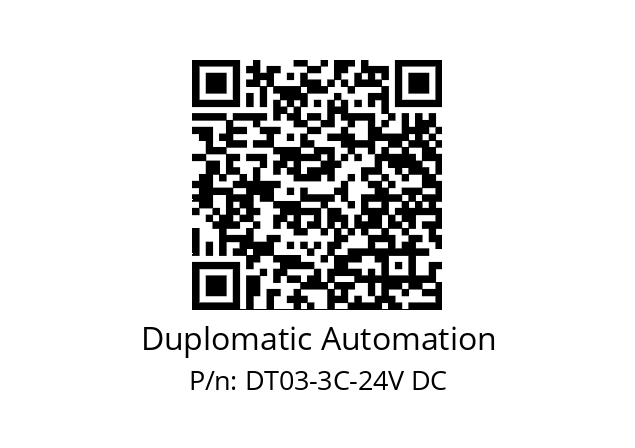   Duplomatic Automation DT03-3C-24V DC