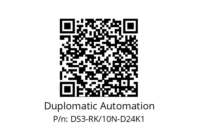   Duplomatic Automation DS3-RK/10N-D24K1