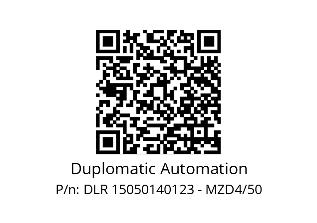   Duplomatic Automation DLR 15050140123 - MZD4/50