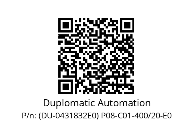   Duplomatic Automation (DU-0431832E0) P08-C01-400/20-E0