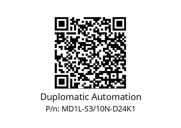   Duplomatic Automation MD1L-S3/10N-D24K1