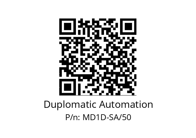   Duplomatic Automation MD1D-SA/50