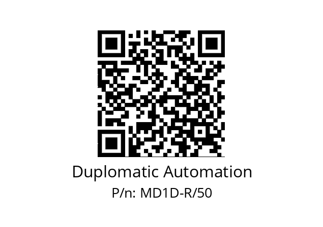   Duplomatic Automation MD1D-R/50