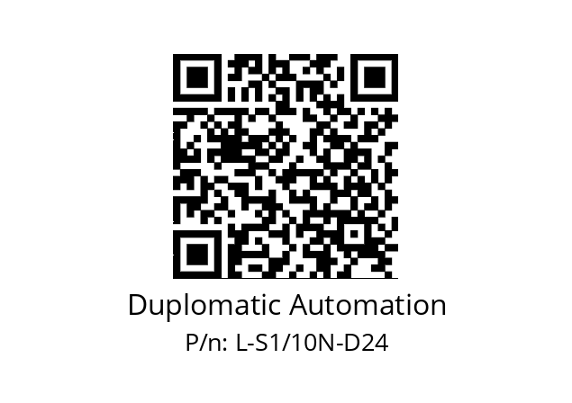   Duplomatic Automation L-S1/10N-D24