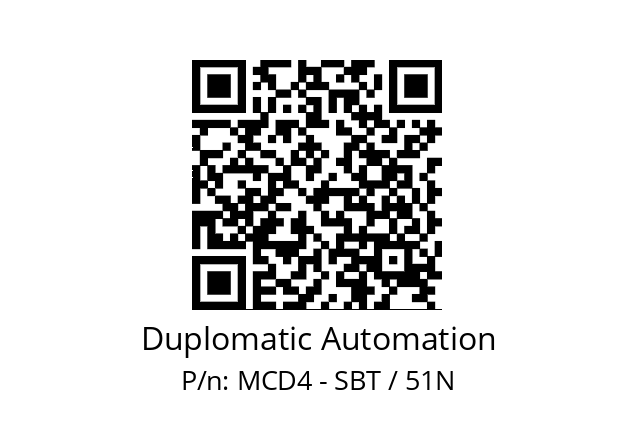   Duplomatic Automation MCD4 - SBT / 51N