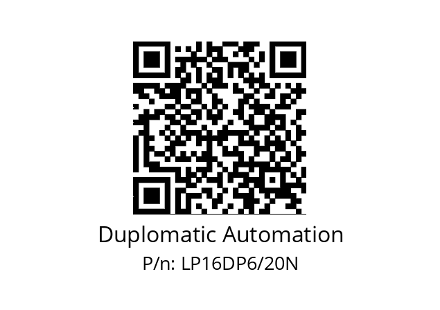   Duplomatic Automation LP16DP6/20N