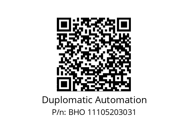   Duplomatic Automation BHO 11105203031