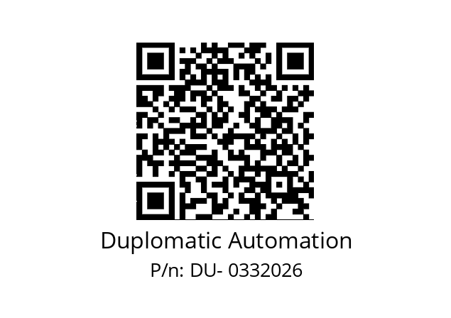   Duplomatic Automation DU- 0332026