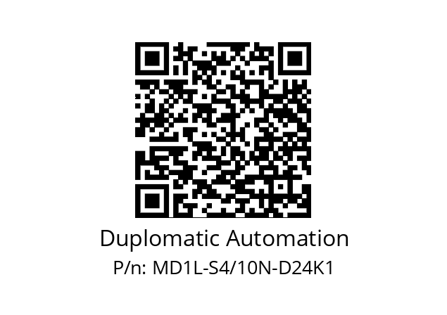   Duplomatic Automation MD1L-S4/10N-D24K1