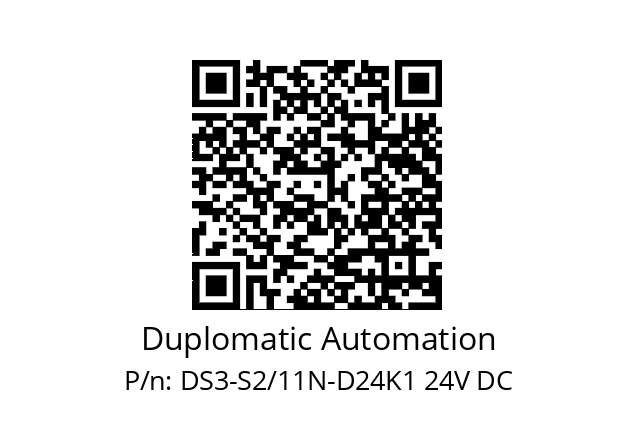   Duplomatic Automation DS3-S2/11N-D24K1 24V DC