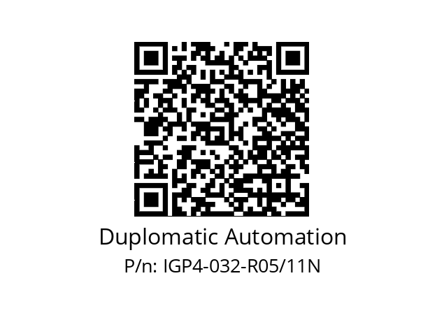   Duplomatic Automation IGP4-032-R05/11N