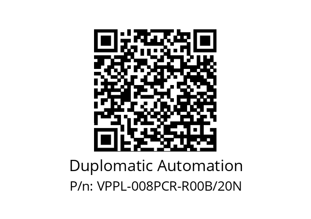   Duplomatic Automation VPPL-008PCR-R00B/20N