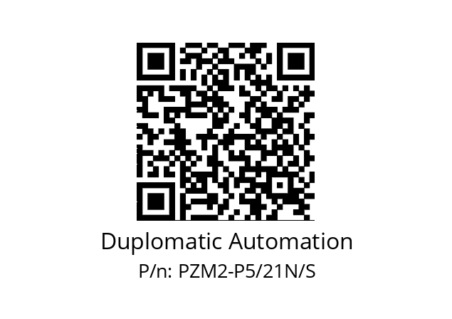   Duplomatic Automation PZM2-P5/21N/S