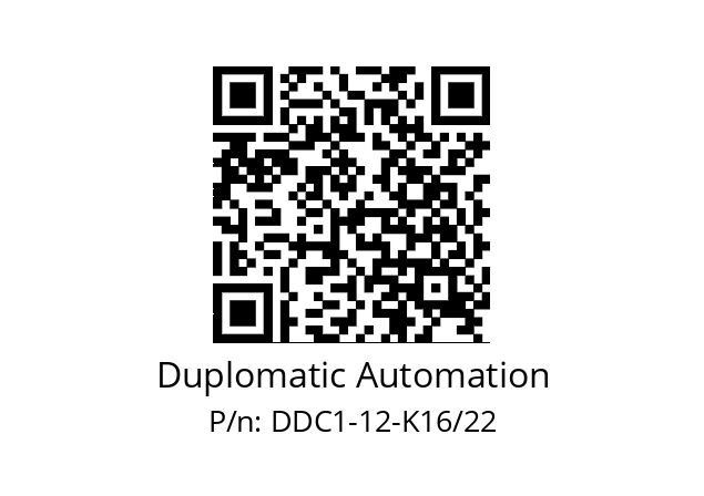   Duplomatic Automation DDC1-12-K16/22