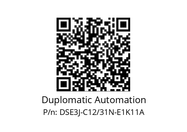   Duplomatic Automation DSE3J-C12/31N-E1K11A