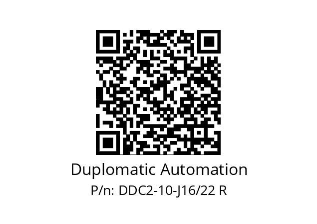   Duplomatic Automation DDC2-10-J16/22 R