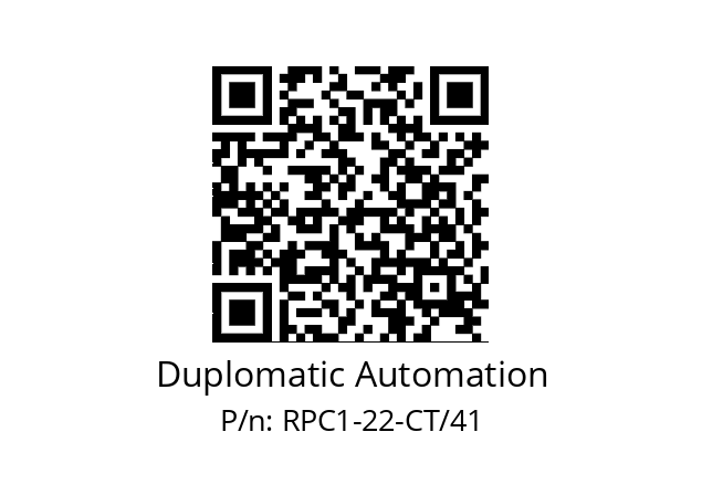   Duplomatic Automation RPC1-22-CT/41