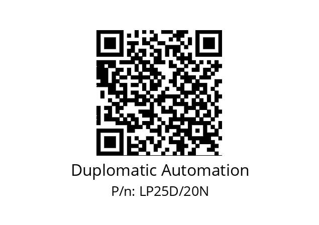   Duplomatic Automation LP25D/20N