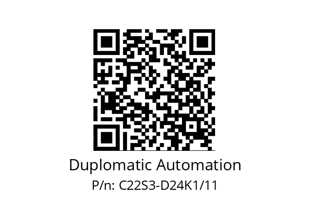   Duplomatic Automation C22S3-D24K1/11