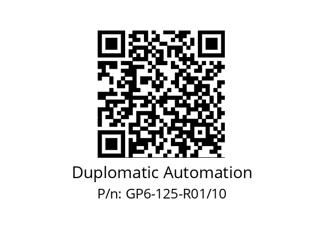   Duplomatic Automation GP6-125-R01/10