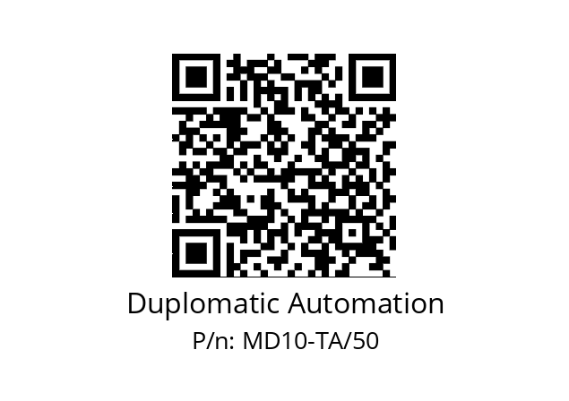   Duplomatic Automation MD10-TA/50