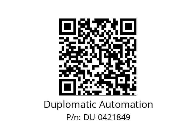   Duplomatic Automation DU-0421849