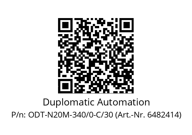   Duplomatic Automation ODT-N20M-340/0-C/30 (Art.-Nr. 6482414)