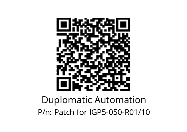   Duplomatic Automation Patch for IGP5-050-R01/10