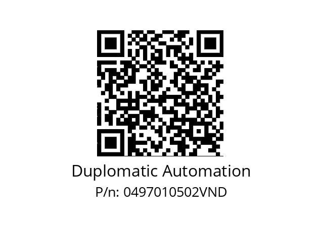   Duplomatic Automation 0497010502VND