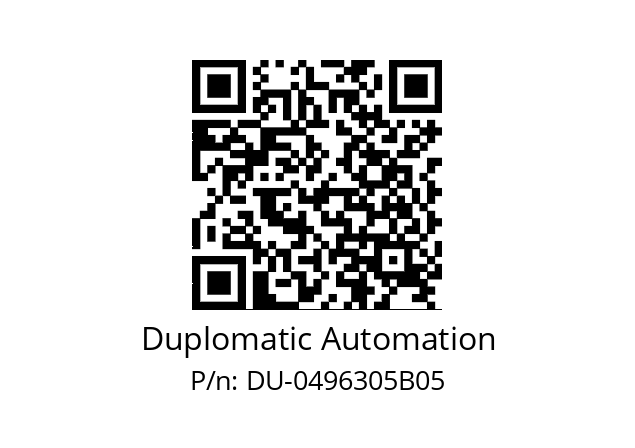   Duplomatic Automation DU-0496305B05