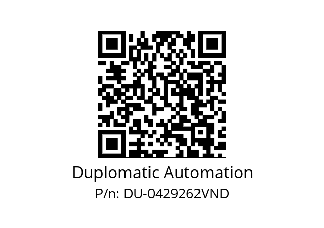   Duplomatic Automation DU-0429262VND