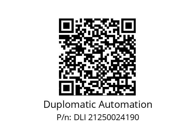   Duplomatic Automation DLI 21250024190