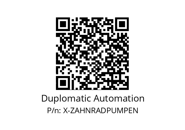   Duplomatic Automation X-ZAHNRADPUMPEN