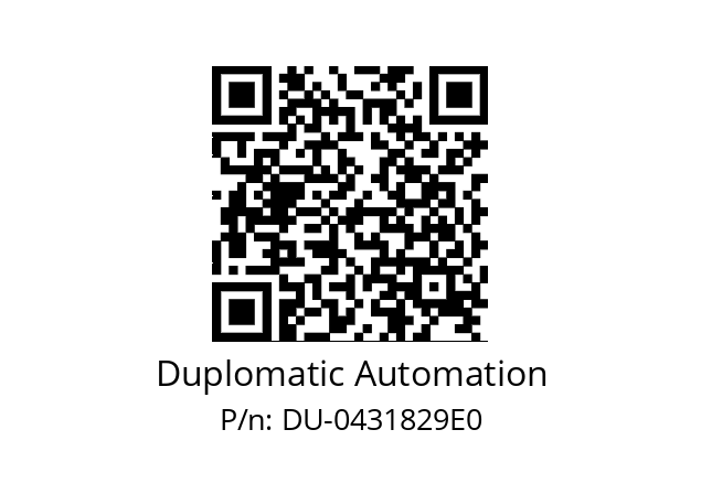   Duplomatic Automation DU-0431829E0