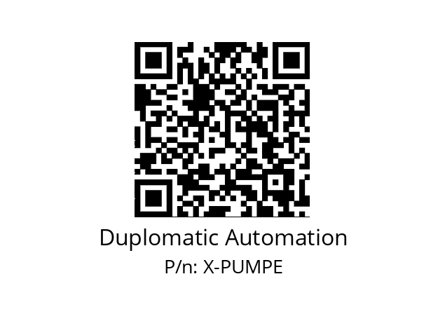   Duplomatic Automation X-PUMPE