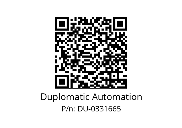  DU-0331665 Duplomatic Automation DU-0331665