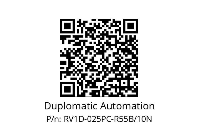   Duplomatic Automation RV1D-025PC-R55B/10N