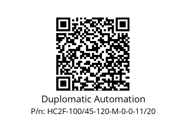   Duplomatic Automation HC2F-100/45-120-M-0-0-11/20