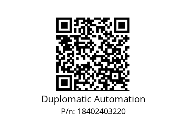   Duplomatic Automation 18402403220